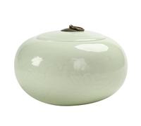 BASXDRFXZ Recipiente Hermético para té Tarro de té Suelto Celadon con Tapa, Tarro Sellado, Creativo, Simple, Gran Capacidad, Juego Chino, Individual(A)