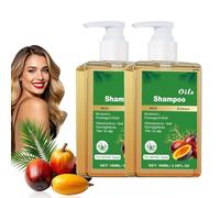 Bat-ana Oil Shampoo,Champú Con Extracto De Romero,Shampoo para el cuidado del cabello Nutrición de la capa profunda del champú para promover la pérdida de cabello de circulación (2PCS)