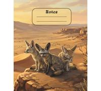 Bat-Eared Fox Notebook: Bonus Facts Page pt.2 | College Ruled Lined Paper | Cute African Wildlife Journal for School, Kids, and Nature Lovers | 7.5 x 9.25 in