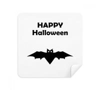 Bat Happy Ghost Fear Halloween Gafas de limpieza paño de limpieza de la pantalla del teléfono Limpiador de gamuza tela 2 piezas