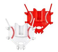 Bat Holder Organizer, Baseball Fence Rack, Dugout Hanger with Multi Slots, Bottle Stand with Compact Design, Sports Accessory, 7.87x7.87 Inches Coaching Supply for Training Competition Practice