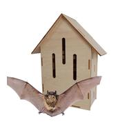 Bat House - Wood Animal Habitat | Garden Bat Shelter | Ideal Bats Resting Cave For Gardeners Homeowners Nature Lovers Farmers Backyard Farm Orchard Parks Yard Patio Outdoor Indoors