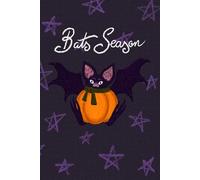 Bat In The Pumpkin Bats Season Journal / Notebook / Planner / Blank Dotted Diary , 140 Pages, 6"x9" Soft Cover, Matte Finish