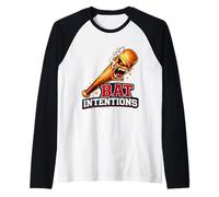 Bat Intentions Bateador Broma Camiseta Manga Raglan