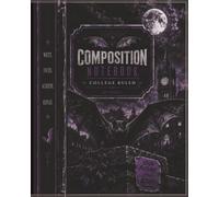 Bat Midnight Scholar Composition Notebook: 8 x 10 College-Ruled Notebook with 120 Pages for Class Notes, Studying, Journaling, and Creative Writing