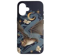 Bat Moth Gothic Goblincore Witchcraft Dark Academia Therian Carcasa para iPhone 16