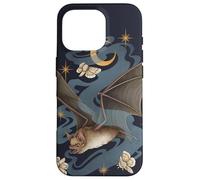Bat Moth Gothic Goblincore Witchcraft Dark Academia Therian Carcasa para iPhone 16 Pro