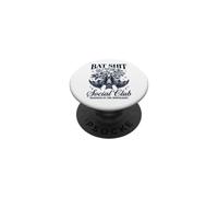 Bat Shit Crazy Social Club Madness In The Moonlight Bat PopSockets PopGrip Adhesivo