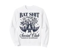 Bat Shit Crazy Social Club Madness In The Moonlight Bat Sudadera