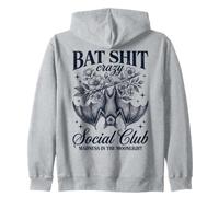 Bat Shit Crazy Social Club Madness In The Moonlight Bat Sudadera con Capucha