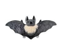 Bat Stuffed Animal - Detalles realistas de alas 3D, juguetes de felpa suave, decoraciones de Halloween creepy lindas, muñecas de modelo de escritorio Cuddly - para niños y niñas caso temporada