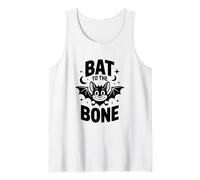 Bat to The Bone Lindo murciélago Divertido de Halloween Camiseta sin Mangas