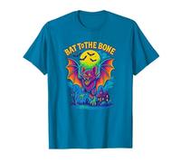 Bat to The Bone Retro Halloween Bat Artwork Camiseta