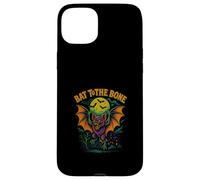 Bat To The Bone Scary Flying Bat Halloween Design Carcasa para iPhone 15 Plus