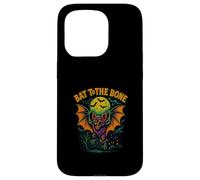 Bat To The Bone Scary Flying Bat Halloween Design Carcasa para iPhone 15 Pro