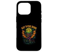 Bat To The Bone Scary Flying Bat Halloween Design Carcasa para iPhone 16 Pro