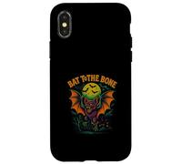 Bat To The Bone Scary Flying Bat Halloween Design Carcasa para iPhone X/XS