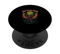 Bat To The Bone Scary Flying Bat Halloween Design PopSockets PopGrip Adhesivo