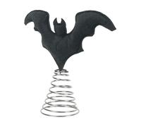 Bat Tree Topper, Festive Bat Ornament, Halloween Tree Crown, Decorative Silhouette, 10 pulgadas Size, Ideal para interiores y exteriores Mantel, Porch & Front Door Decor