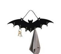 Bat Wall Hook - Gothic Wooden Bat Key Rack | Organizador Decorativo De Ahorro De Espacio | Toallas De Llaves De Colgador De Pared De Forma Toallas | Decoración Navideña Para El Armario Entrada De Baño