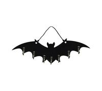 Bat Wall Hook, Gothic Wooden Key Rack, 11.42x3.54 Inches Decorative Space-Saving Hanger with Special Bat Design for Holiday Decor, Closet, Bathroom, Dorm, Entryway, Kitchen, Bedroom, Laundry