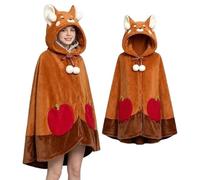 Bat Wearable Blanket Hoodie for Women,Cute Halloween Cosplay Cape，A