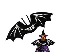 Bat Wings Adult Women, Unisex Skeleton Pattern Dress Up Costume, Halloween Strap-On Party Supplies for Carnivals Masquerades Christmas Theater Stage For Cosplayers Actors Adults Kids