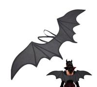 Bat Wings - Dress Up Prop with Elastic Straps for Cosplay | Halloween Cosplay Black Bat Wings | Suspender Elastic Straps Prop | Decoración de Halloween para Fiesta Etapa Show