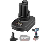 BAT20TL Adaptador de batería para Bosch Professional 18 V System GBA 18 V batería funciona en herramientas eléctricas Bosch Professional 12 V System GBA