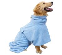 Bata De Baño De Perros - Toalla De Perro Absorbente, Túnica De Secado Rápido | Ropa De Secado De Mascotas Reutilizable Suave, Ropa De Envoltura De Microfibra Cómoda Para El Cuidado De La Natación Para
