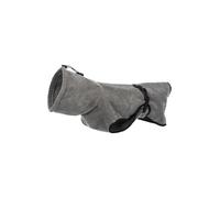 Bata de baño para Perros. Tela derizo.XL:75cm.Gris