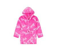 Bata de forro polar rosa con capucha para niñas de Barbie, rosa, 6-7 años