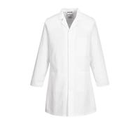 Bata de Laboratorio, Bata de médico, Abrigo de Visita, Color Blanco, XXS-5XL Portwest