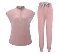 Bata de Laboratorio, Uniforme quirúrgico, Hospital, Dentista, clínica, salón, Farmacia, Traje for Mascotas, Enfermera, SPA(Pink,M)