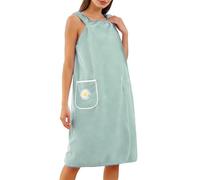 Bata de lana coral - 100 x 130 cm Spa Body Wrap Coral | Ducha de secado rápido de terciopelo y con cierre ajustable | Bathrobe ligero cubierta para playa, piscina, dormitorio y hotel | Toalla