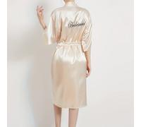 Bata de novia para mujer, bata de dormir, maquillaje de boda, kimono de boda para de novias, jersey de , albornoz, bata de