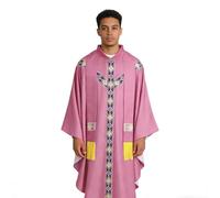 Bata de sacerdote - con cinta para ropa de iglesia católica - Capa de medición de padre para cosplay y disfraces, para hombres, oración, cosplay, iglesia, escenario, mascaradas, de carnaval