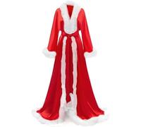Bata De Satén Para Mujer, Camisón, Albornoz, Ropa De Dormir, Bata Nupcial Con Cinturón,norte,SG