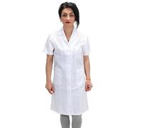 Bata de trabajo para mujer para empresas de limpieza, trabajadora doméstica, camarera en los pisos, Color blanco., XXL