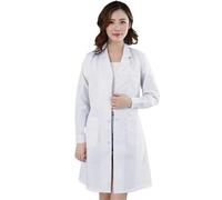 Bata Laboratorio Bata Blanca de Enfermera, Uniforme de médico de Manga Larga for Mujer, Uniforme de médico de Manga Corta for Hombre, Laboratorio de química universitaria.(Color4,M)