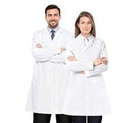 Bata laboratorio, Bata blanca laboratorio, Uniformes sanitarios mujer, Bata Laboratorio Médico Blanco para Hombres y Mujeres, Estudiantes, Uniformes Sanitarios, Unisexo Larga Ropa de Trabajo, XXL