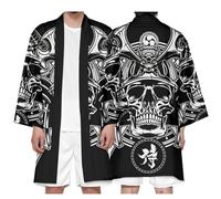 Bata Ligera de Verano Para Hombre, Kimono Fino, Tallas Grandes, Bata de Casa, Albornoces, Ropa de Dormir, Regalos Para Hombres,BlackB-XL