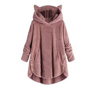 Bata Manta Polar Sofa, Largo Sudadera Manta Mujer, Batamanta Mujer Invierno Cómodo Peluche, Batas de Casa Mujer Invierno, Batamanta mujer Invierno, Hoodie Blanket
