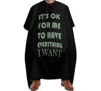 Bata Para Barberías Está Bien Que Yo Tenga Todo Lo Que Quiero. Impermeable Barberos Delantal Ajustable Capa De Barbero Para Hombres Salón Peloestilo