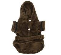 Bata para Mascotas de Franela cálida, Toalla de baño con Capucha para Perros pequeños, Cachorros y Gatos - Secado rápido, Ajustable y cómoda para Mantener Caliente y Seca a tu (Metro)