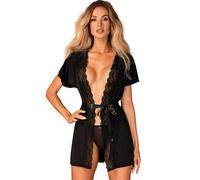 Bata Sexy Negra - Elegancia y Seducción en Cada Movimiento | Tallas S a XXL