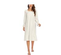 Bata tipo kimono para mujer, camisón de seda, suave, color blanco, talla M