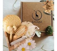 BATABA Set de regalo Spa Relax, corazón de madera con accesorios para el bienestar y el cuidado personal, regalo para mujer y hombre, regalo San Valentín, cumpleaños, regalo para la madre, regalos de