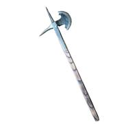 Batalla de caballería medieval | Arma de asta perforante de una mano | Bec de Corbin forjado a mano | Réplica histórica de hacha-pica(60cm)