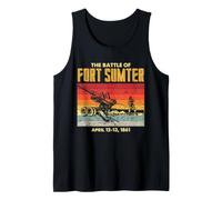 Batalla de Fort Sumter Guerra Civil Abril 1861 Cronología de la Historia Camiseta sin Mangas